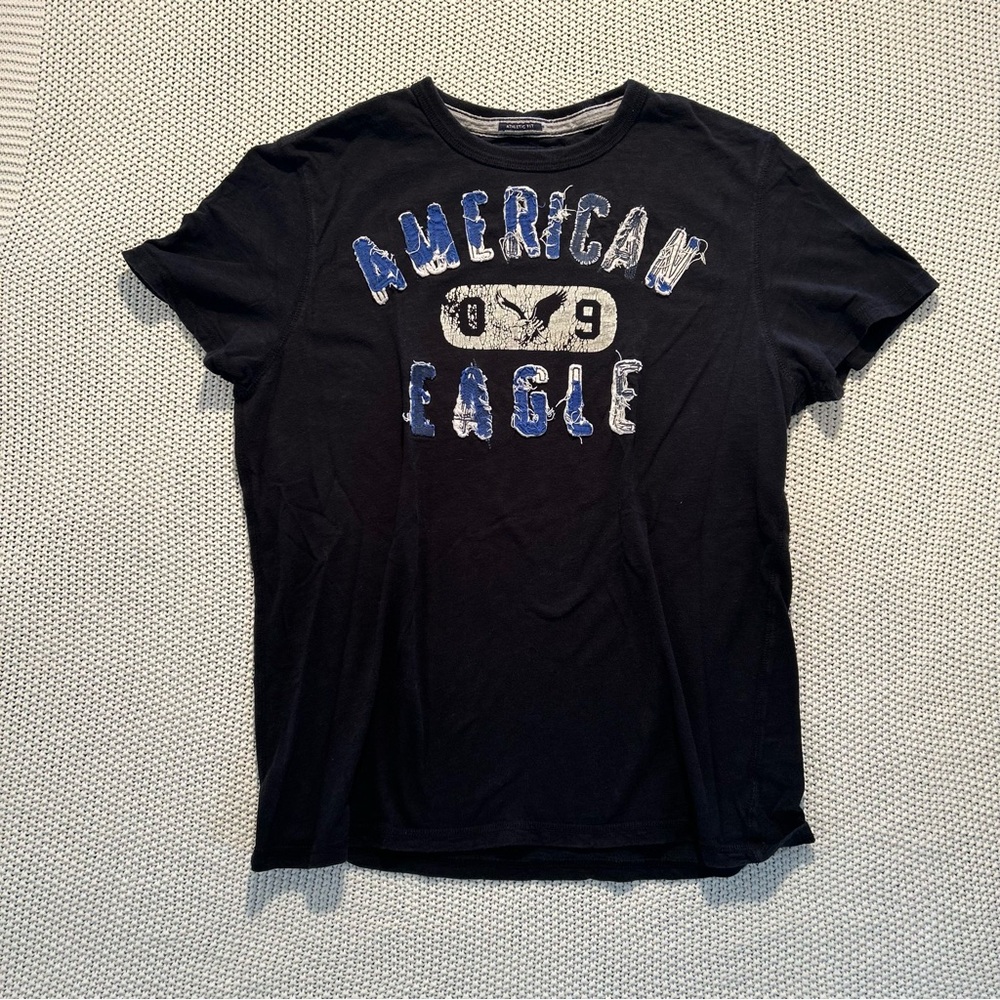 Y2K American Eagle Outfitters Black T-Shirt Size Large
